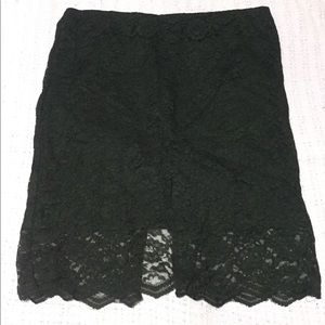 Black lace Pencil skirt